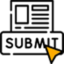 Icon representing submission of move details